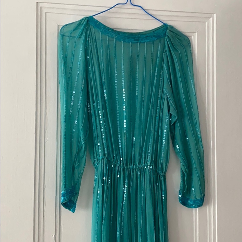 Vintage Silk and Sequin Coplon’s Gown - Size 0/2